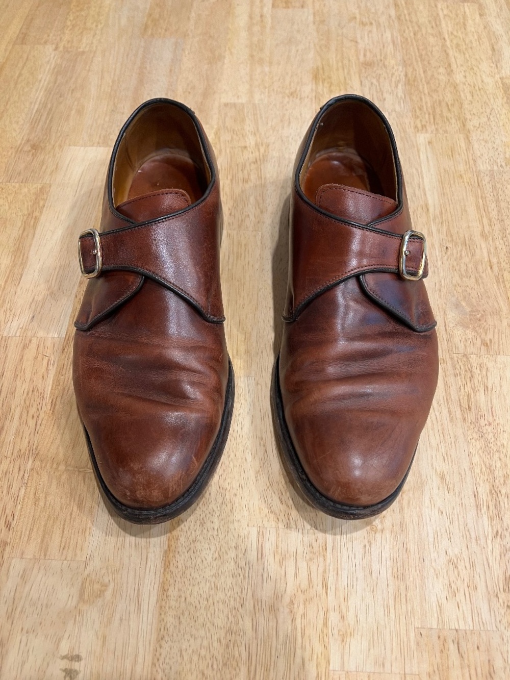 Allen Edmonds Garner Single Monk Strap Dress Shoes Size 10.5 D